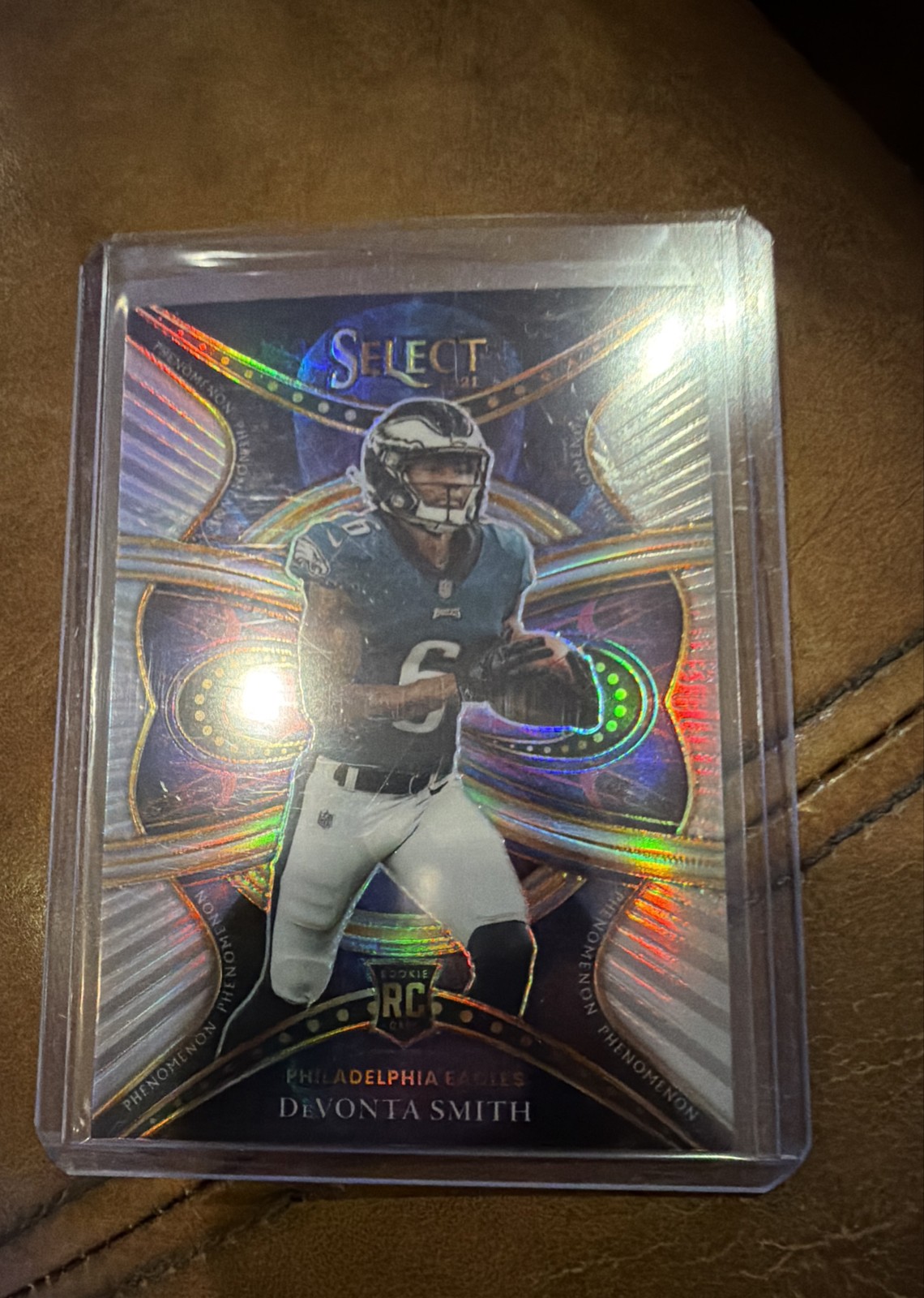 2021 Panini Select - Phenomenon Devonta Smith #PHE-19 Silver Prizm (RC)