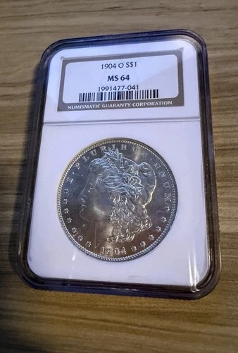 1904-O Morgan Silver Dollar $1 - NGC MS64 - Brilliant Uncirculated - New Orleans