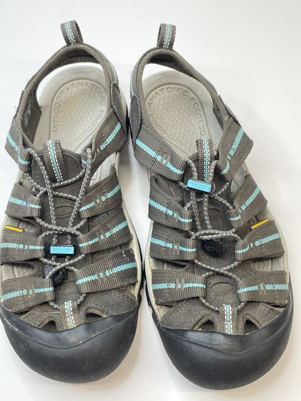 Sandali KEEN Newport H2 donna 9 grigio turchese impermeabili escursionismo scarpe comode