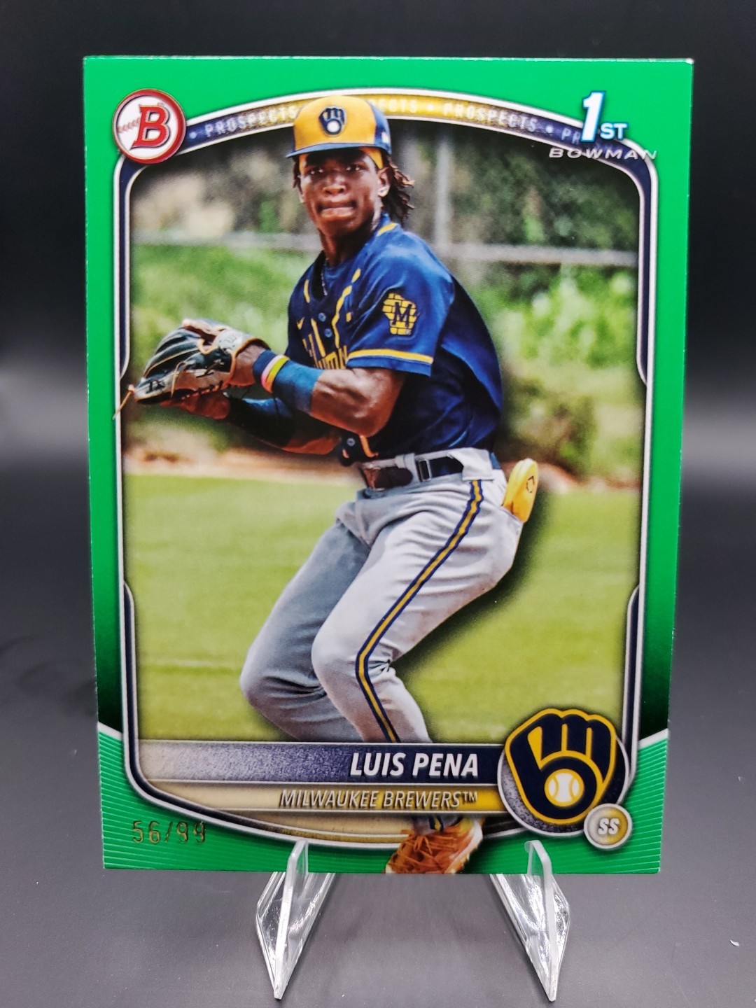 2025 Bowman - Prospects Luis Pena #BP-38 Green /99 (RC)