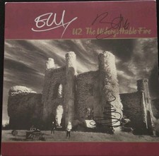 Triple Signed U2 The Unforgettable Fire Vinyl