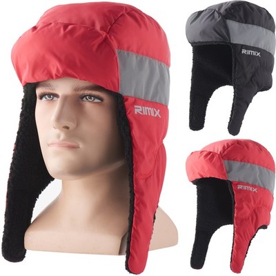 Winter Ski Warm Down Hat Fleece Lined Waterproof Windproof Workwear Hunting Hat