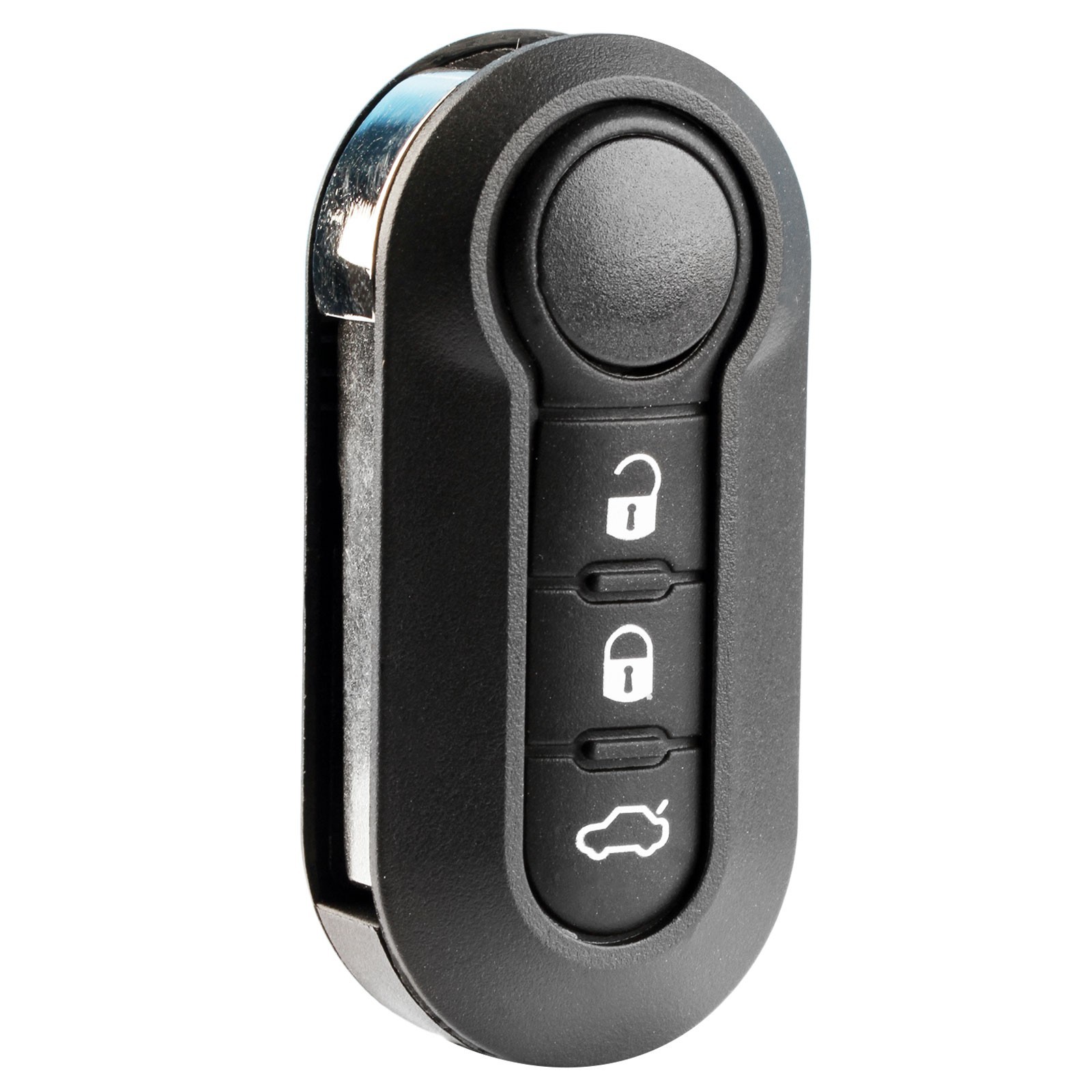Remote Keyless Entry Fob Replacement Flip Key Blade For Dodge Ram (RX2TRF198)