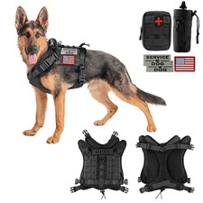 Tactical Dog Vest Training Outdoor Breathable Harness Military Pet Tactical V...
