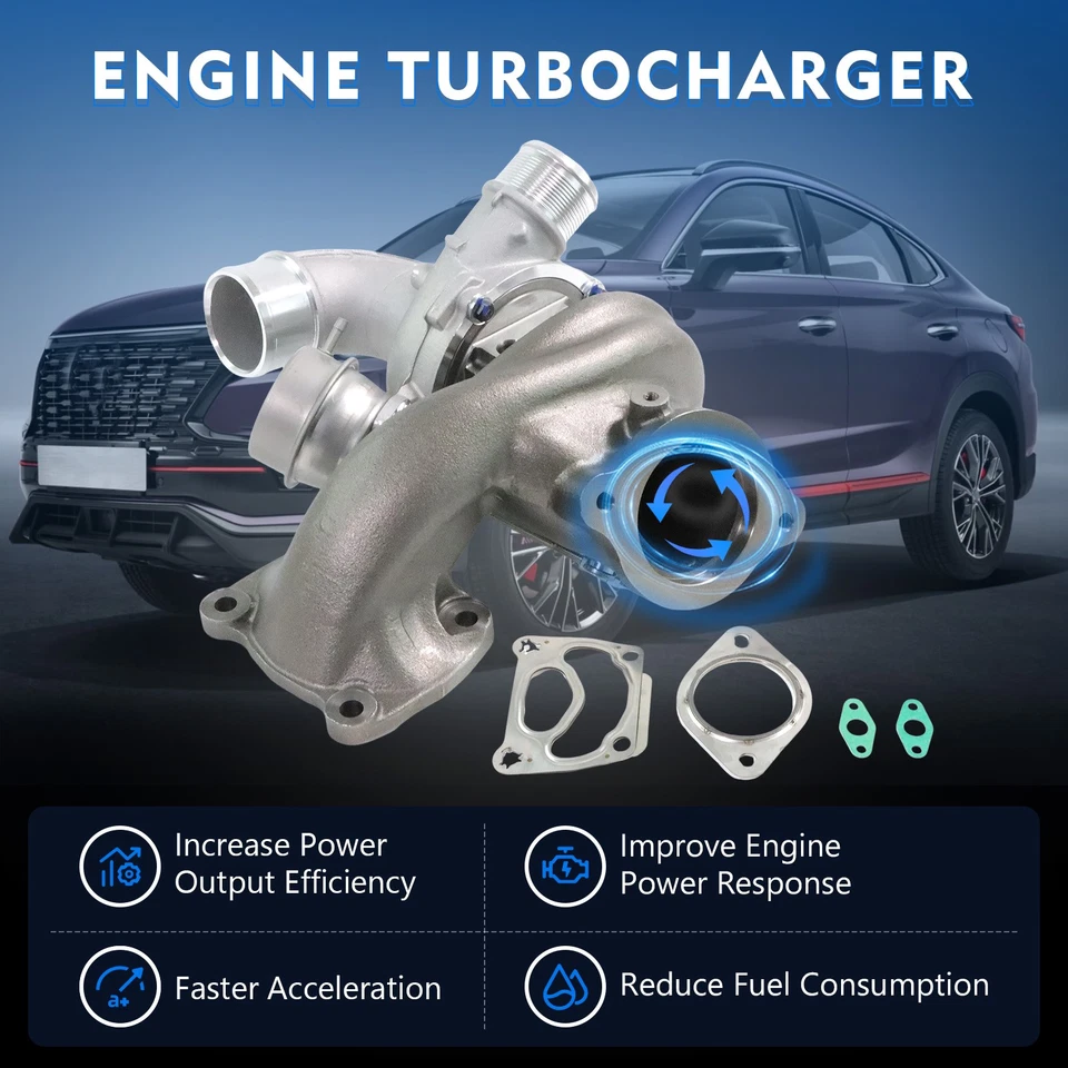 Turbo Turbocharger for Ford Edge 2.0 L EcoBoost 2015 2016 2017 2018 53039880416 Foto 3 de 4