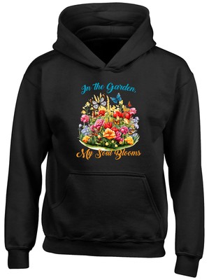 Im Garten blüht meine Seele Gartenarbeit Garten Kinder Hoodie Geschenk Kapuzenshirt