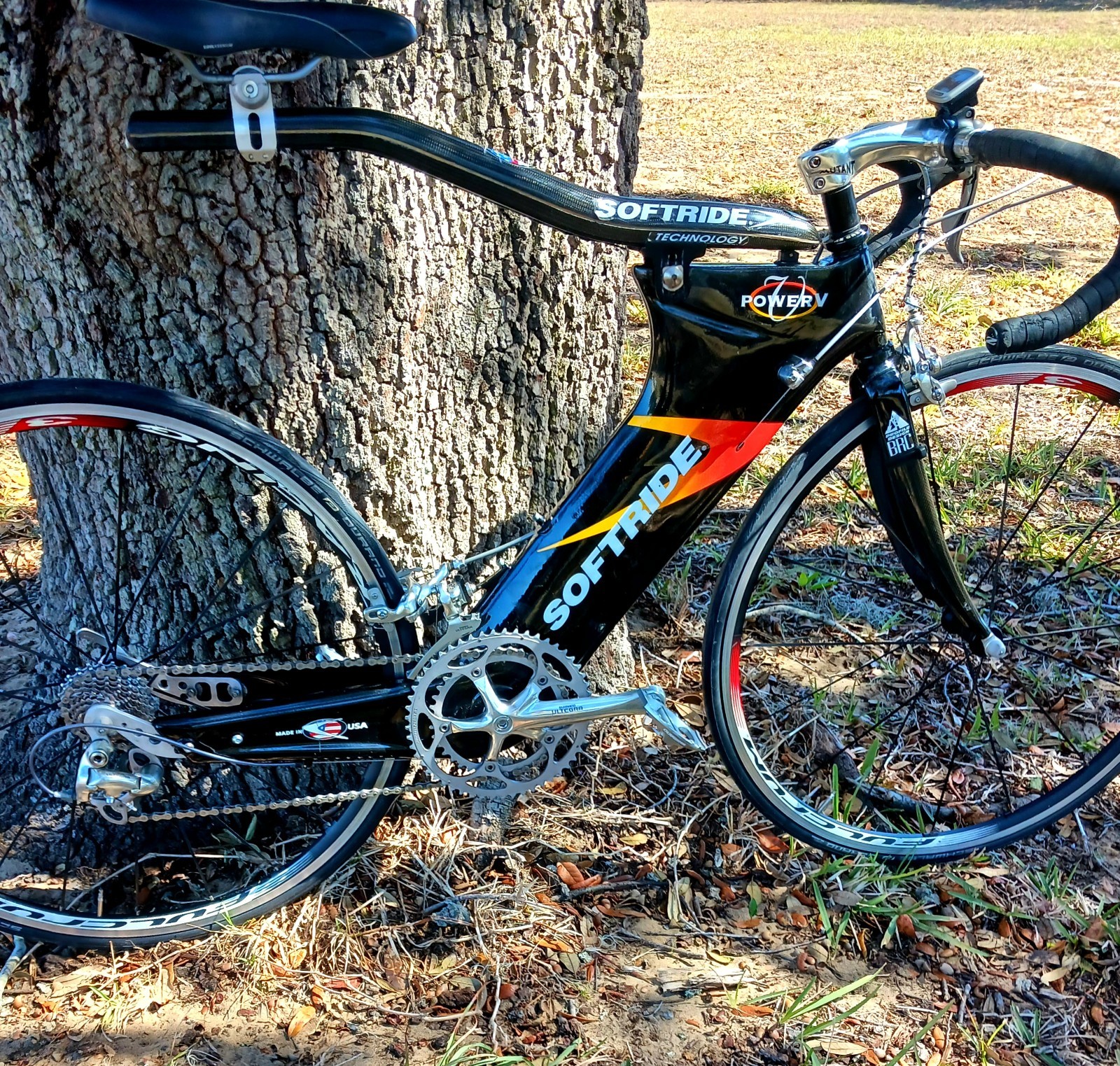 Softride Power V Carbon Road Bike 700c Shimano Fulcrum  Triathlon Time Trial