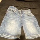 Indigo Poppy Blue Denim Shorts Girls Size 6 Regular Fit Zip Pockets Medium Wash — photo 3