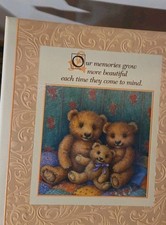 Vtg Hallmark Photo Album Memory Book Baby Family Teddy Bears Our Memories 1980s