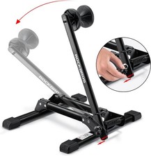ROCKBROS Foldable Alloy Bicycle Stand Bike Floor Parking Rack Wheel Holder