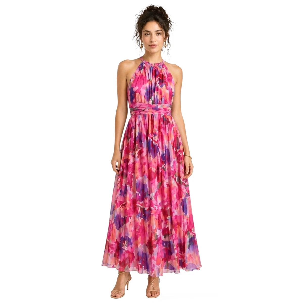 knee length dresses for ladies London Times T4150M main image 0