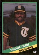 Alex Sanchez 1988 CMC Tacoma Tigers #17 RC FREE SHIPPING AutographDen