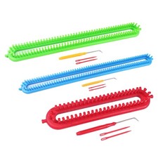 Scarf Loom Knitting Device Handmade Crocheting Rectangular Knitting Loom for