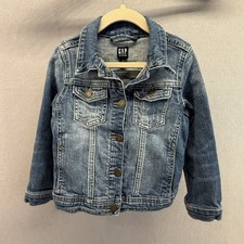 Baby GAP XS Denim Jean Jacket TODDLER Girls Boys Blue Trucker