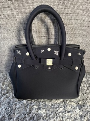 Save My Bag Mini Miss Bag Black Label - Monaco Bee Bag Studded Pearl and Bees