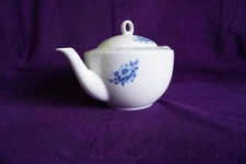 Delft Blauw hand decorated blue floral teapot coffeepot Holland Ter Steege
