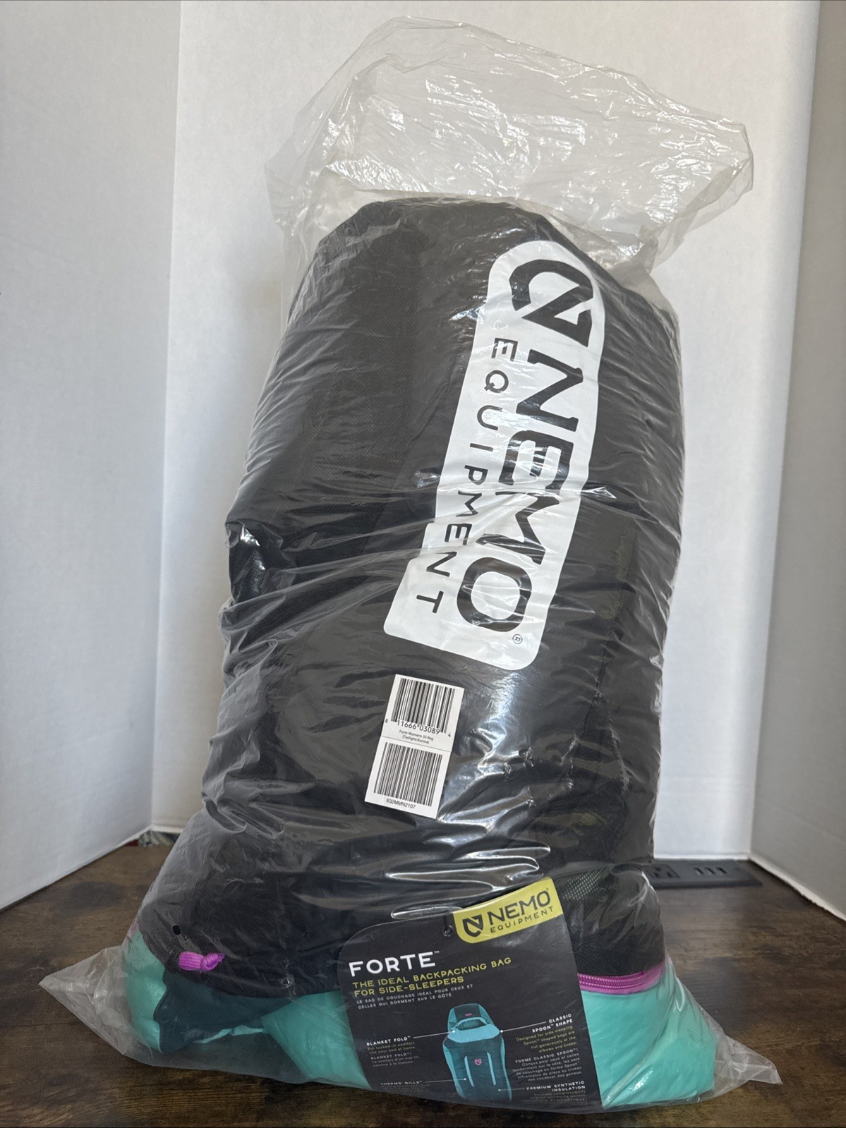 Nemo Equipment Forte 35 Women's Sleeping Bag Backpacking Bag Twilight Aurora New