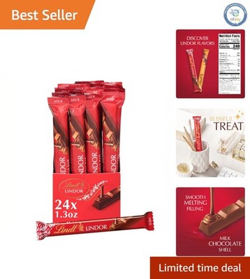 Luxurious LINDOR Milk Chocolate Bars with Irresistible Center   Gluten-Free