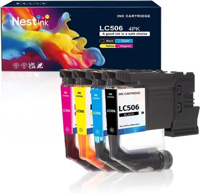 Nestink black & color ink cartridges for LC506