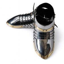 Handmade Steel Medieval Sabatons Armor Shoes Reenactment Larp Cosplay Gift