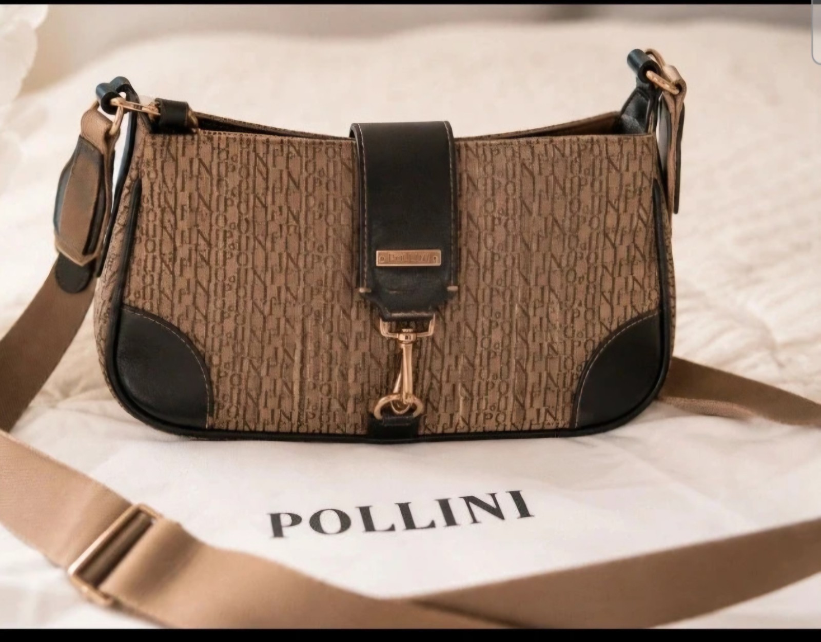 BORSA POLLINI PELLE VERDE VINTAGE
