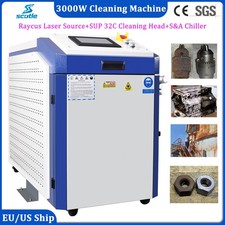 Raycus 3000W Fiber Laser Cleaning Machine Laser Metal Paint Oil Rust Cleaner US
