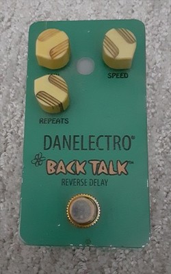 DanElectro Back Talk Reverse Delay Guitar Pedal - excellent