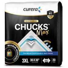 Chucks MAX Hospital Bed Pads Disposable Adult 36 X 36 Breathable Incontinence Pa