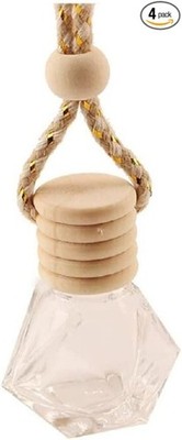 8ml Hanging Car Air Freshener Perfume Bottle, Refillable Aromather Style: 4Pcs