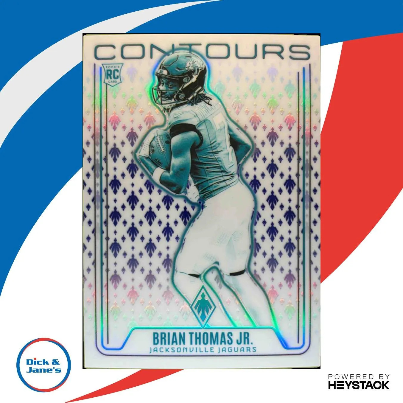 2024 Phoenix Brian Thomas Jr. Contours Blue /50 #CON-BTJ RC Jacksonville Jaguars