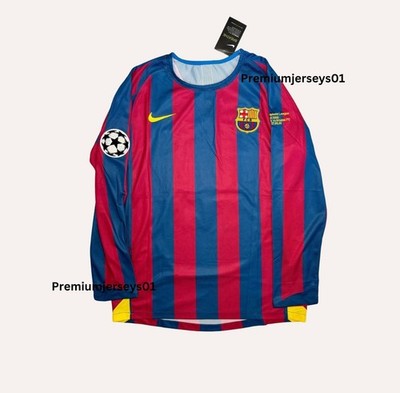 FC Barcelona 2005/06 Champions League Long Sleeve Jersey