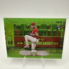2025 Topps Stadium Club - Caden Dana #54 Lime Green Foil (RC)