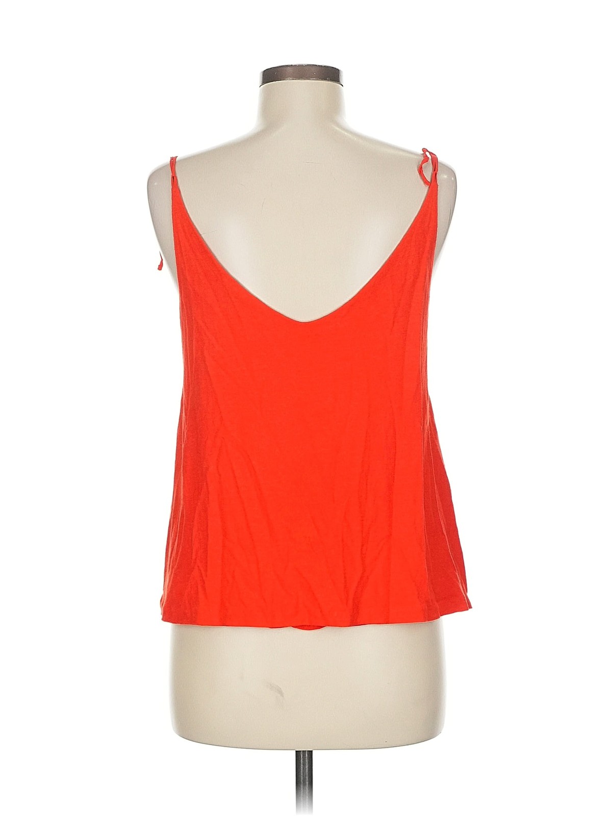 Massimo Dutti Women Orange Sleeveless Top M thumbnail 2