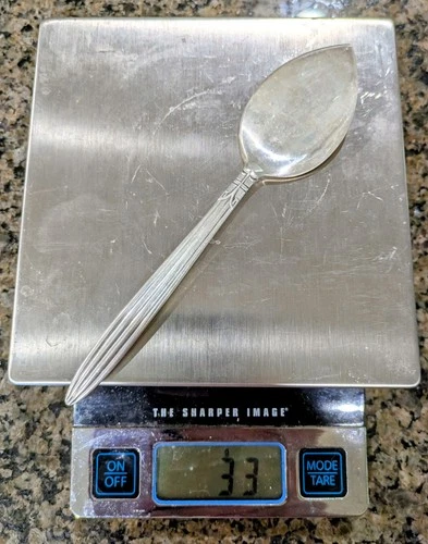 1 Sterling Silver Serving Spoon, Reed & Barton JUBILEE, 6 1/2", no mono, rare