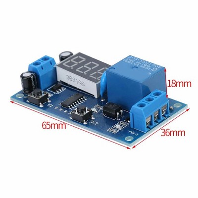 2PCS Adjustable Cycle Timer Relay Module For Equipment Control