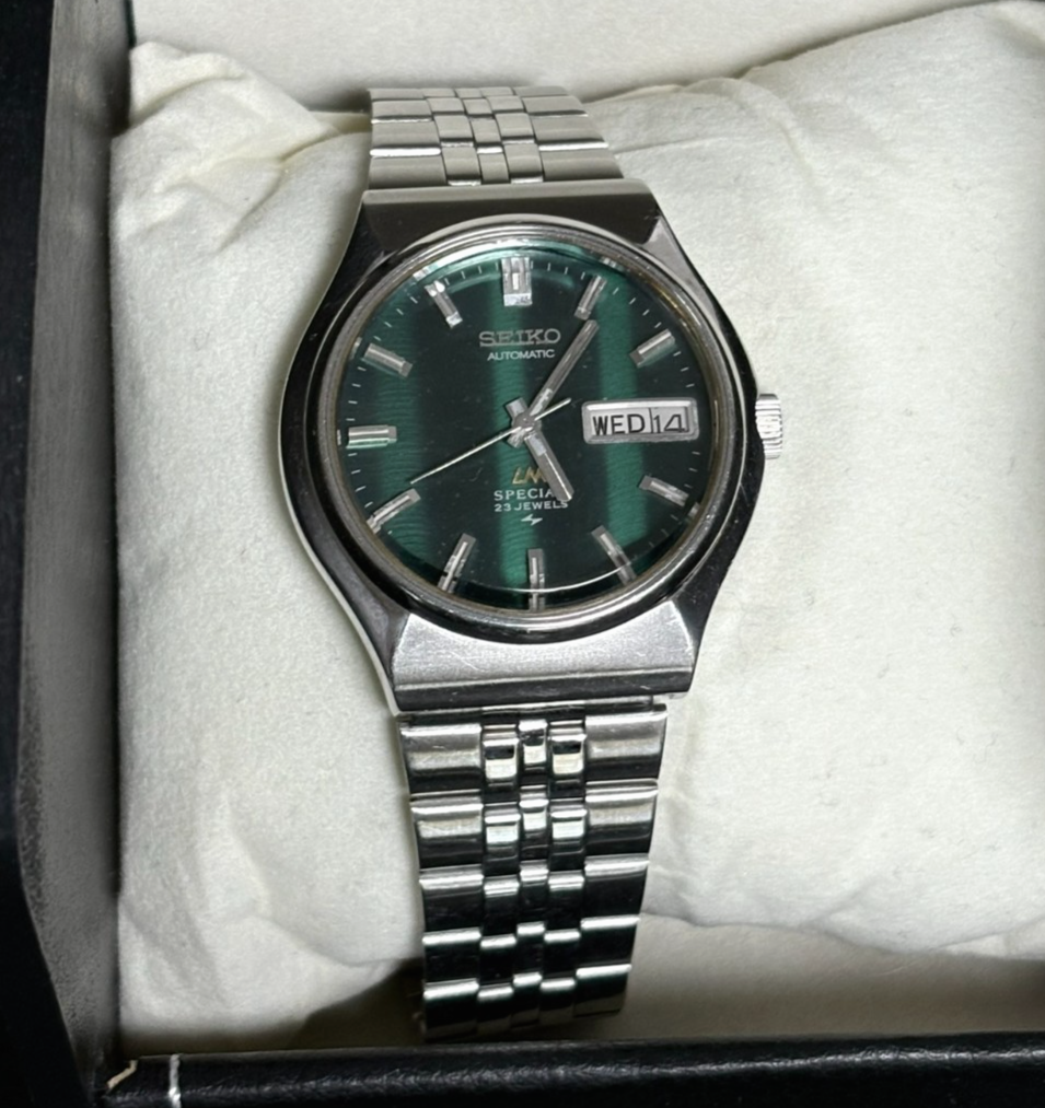 Seiko 5216-7040 Automatic Men's Watch LM Special Green Dial 23