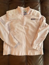 Vineyard Vines PInk Quarter Zip Pullover Sweatshirt Girls Large