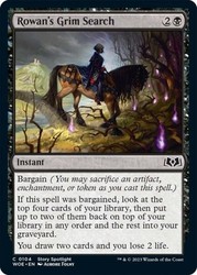 Rowan's Grim Search (Foil) Wilds of Eldraine MTG