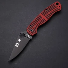 Spyderco Para Military 2 - Crucible Black & Red G10 / Black MagnaCut Blade