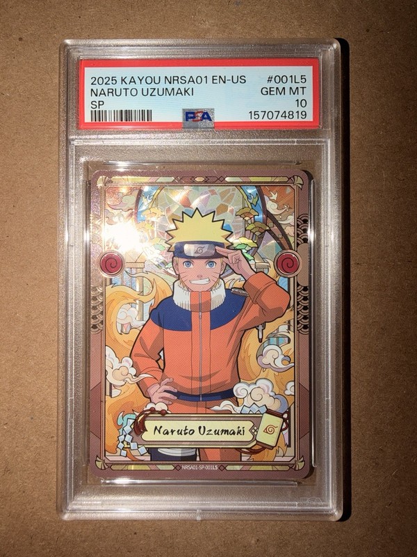 KAYOU 2025 Naruto Naruto Uzumaki NRSA01 EN-US SP #001L5 PSA 10