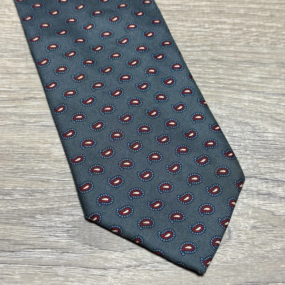 Галстук мужской Dooney & Bourke ручной работы роскошный 100% итальянский шелк 58 дюймов L 3 дюйма W - Изображение 2 из 4