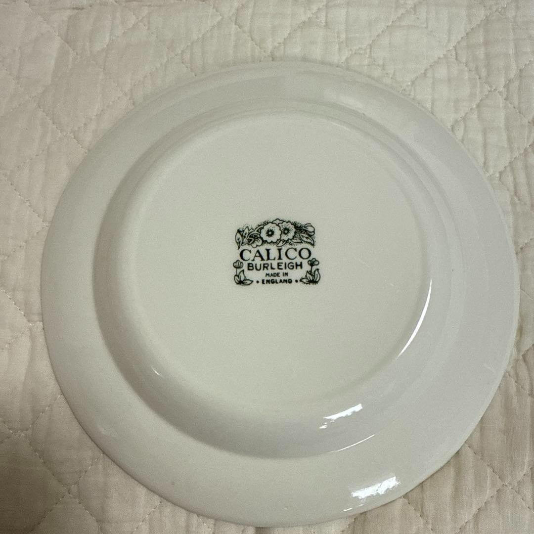 BURLEIGH BLACKCALICO ３枚 Burleigh Dark Green Calico Plate 26cm | eBay
