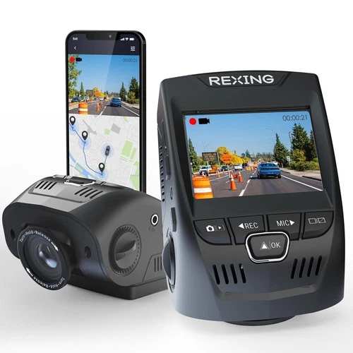 Rexing V1 Lite 2K Wi-Fi Dash Cam 170° Wide Angle G-Sensor Parking Mode Open Box deal from eBay
