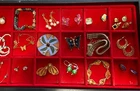 Vintage grouping of Costume Jewelry Lot , Earrings, Bracelet Necklace Etc.