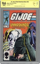 GI Joe A Real American Hero #55 CBCS 9.6 Witnessed Sig Larry Hama 1987