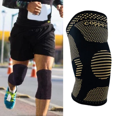 Kupfer Kniebandage Druckbandage Bandage Patella Arthritis Fitness Fußball Wrap & - Bild 1 von 4