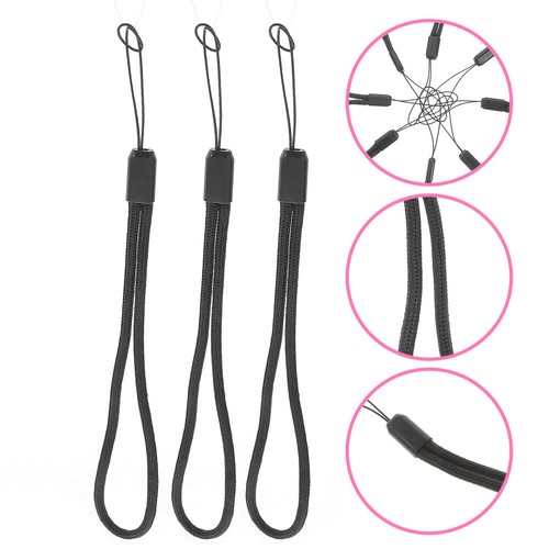 10PCS Short Phone Lanyards Colorful Wrist Strap Lightweight Nylon Hand Strap - 第 1/12 張圖片