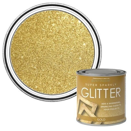Rust Oleum Super Sparkly Glitter Gold 250ml