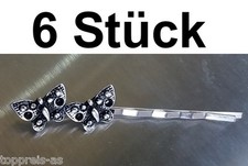 6x HAIR CLIPS butterfly metal hair accessories hair clip hairstyle aid