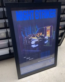 Night Striker - Arcade Sega Saturn - 8x12 Framed Poster Vintage Ad Re-print